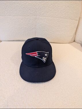 New Era New England Patriots 59FIFTY Navt Hat - 7 1/2